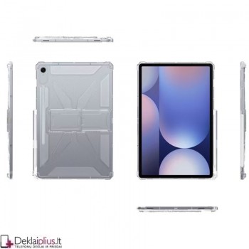 Skaidrus smūgiams atsparus dėklas su rašiklio dėklu (Samsung Galaxy Tab S10 Fe Plus)